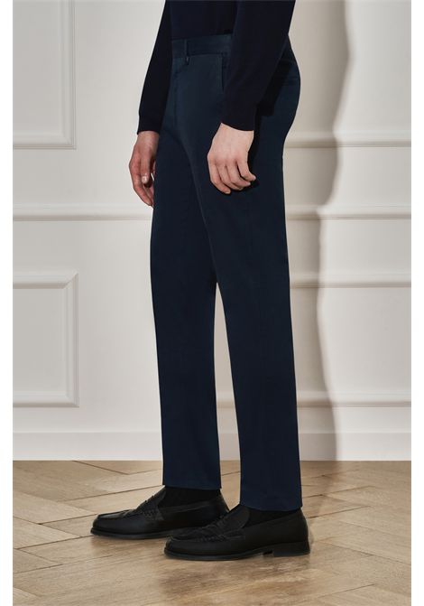 PT Torino Pantaloni Skinny Dieci in Gabardina Stretch Navy Uomo PT TORINO | Pantaloni | CO-ASX0Z00FWD0360